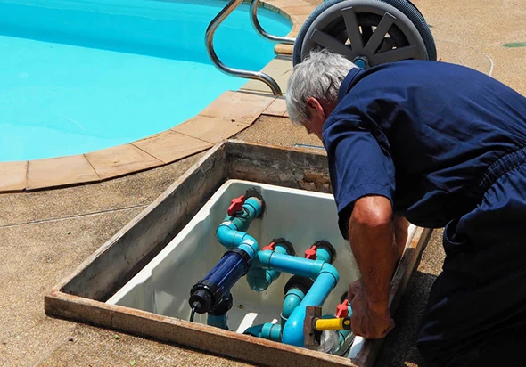 Pool pump repair and filter system upgrade service by Crystal Clear Pool & Spa in Beverly Hills CA